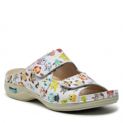 Sandália Em Pele Antiderrapante Com Palmilha - NURSING CARE