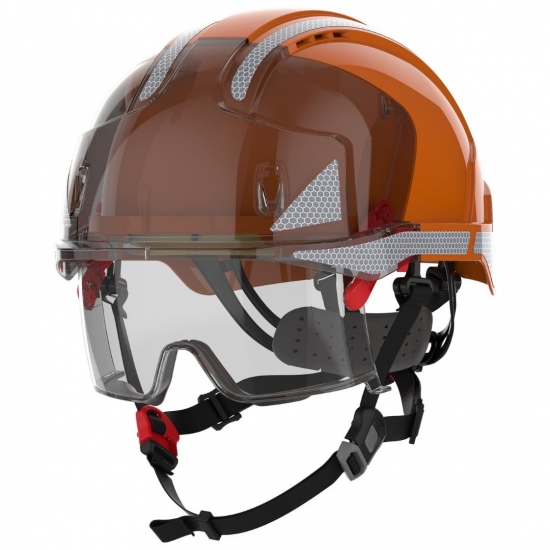 Capacete Com Visor Fumado Incorporado - JSP Capacete Com Visor Fumado Incorporado - JSP