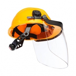 Capacete Polietileno Com Viseira Em Policarbonato - CLIMAX Capacete Polietileno Com Viseira Em Policarbonato - CLIMAX