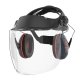Viseira Policarbonato Incolor Com Auriculares SNR 31dB - JSP