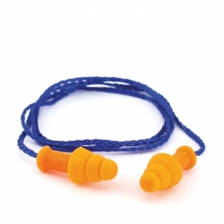 Tampão Auditivo Reutilizável Com Cordão SNR 30dB Tampão Auditivo Reutilizável Com Cordão SNR 30dB