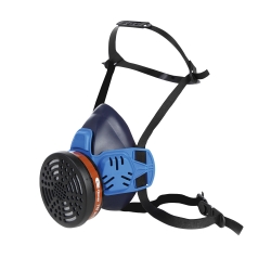 Meia Máscara Em Silicone Com 1 Filtro - CLIMAX