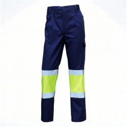 Calça Alta Visibilidade Bicolor 65% Poliéster / 35% Algodão 200g/m² - FOR WEAR Calça Alta Visibilidade Bicolor 65% Poliéster / 35% Algodão 200g/m² - FOR WEAR