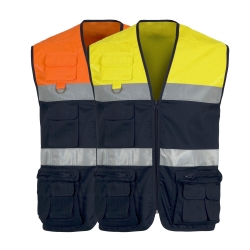 Colete Alta Visibilidade 65% Poliéster / 35% Algodão - WORKTEAM