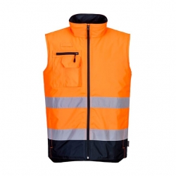 Colete Alta Visibilidade Acolchoado Bicolor - PORTWEST