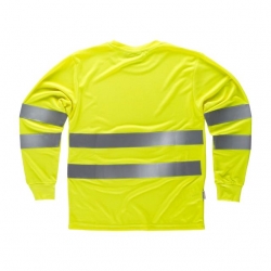 T-Shirt Alta Visibilidade Manga Comprida - WORKTEAM