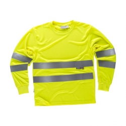 T-Shirt Alta Visibilidade Manga Comprida - WORKTEAM