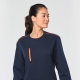 Sweat Bicolor Com Bolso Poliéster/Algodão 300Gr