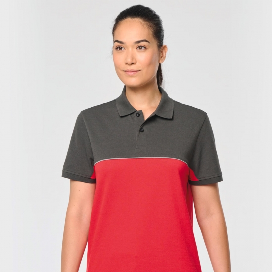 Polo Bicolor 60% Algodão/ 40% Poliéster