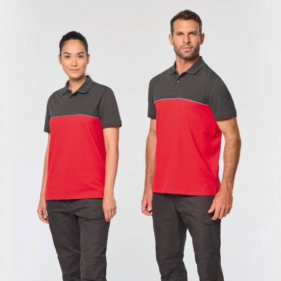 Polo Bicolor 60% Algodão/ 40% Poliéster