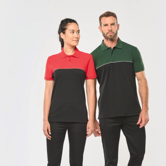 Polo Bicolor 60% Algodão/ 40% Poliéster