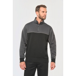 Sweat Bicolor Meio Fecho