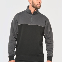 Sweat Bicolor Meio Fecho