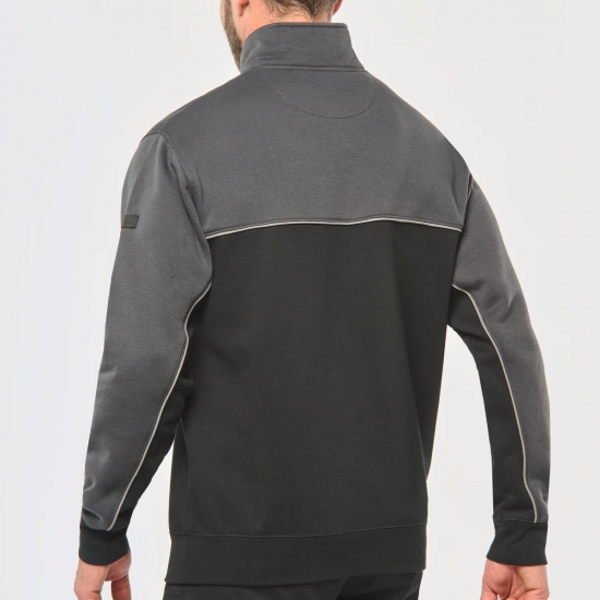 Sweat Bicolor Meio Fecho
