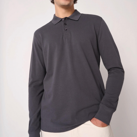 Polo Homem Manga Comprida 180Gr