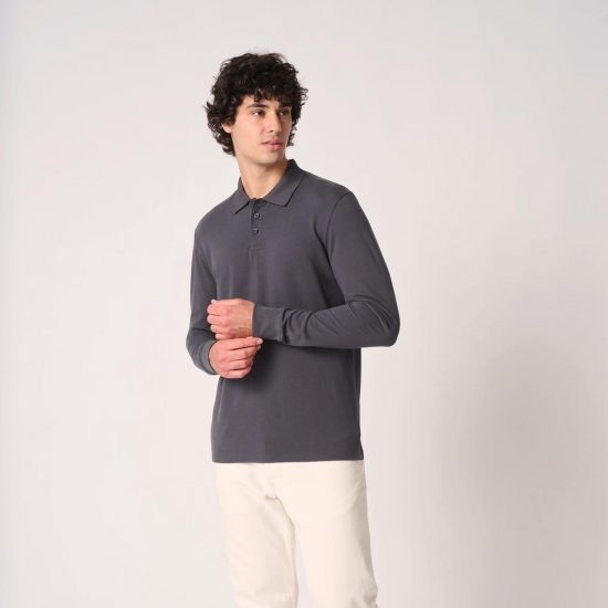 Polo Homem Manga Comprida 180Gr