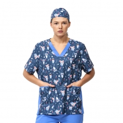 Bandana Poliéster/Elastano Estampado Médico - WORKTEAM Bandana Poliéster/Elastano Estampado Médico - WORKTEAM