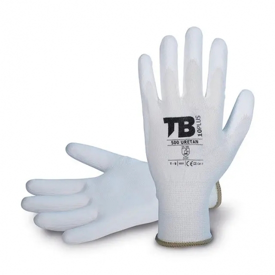 Luva Nylon Recober.Poliuretano Branco - TOMAS BODERO