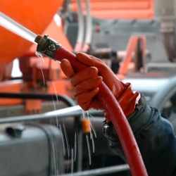 Luva Algodão Revestimento PVC Laranja 30 Cm - SHOWA