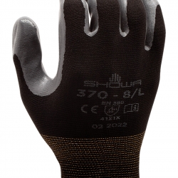 Luva Nylon Revestimento Nitrilo Preto - SHOWA