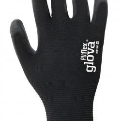 Luva Nylon Revestimento Poliuretano Preto - GLOVA Luva Nylon Revestimento Poliuretano Preto - GLOVA