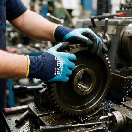 Luva Poliéster/Spandex Duplo Revestimento Nitrilo Foam - GLOVA Luva Poliéster/Spandex Duplo Revestimento Nitrilo Foam - GLOVA