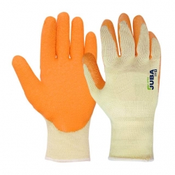 Luva Poliéster /Algodão Revestimento Látex Rugoso - JUBA