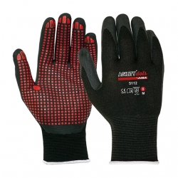 Luva Nylon/Lycra Revestimento Nitrilo Foam E Pontos Nitrilo Palma - JUBA