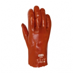 Luva Algodão Revestimento Total PCV 27cm - JUBA