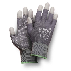 Luva Nylon Revestimento PU Pontas Dedos E Pontos PVC Na Palma - LEBON Luva Nylon Revestimento PU Pontas Dedos E Pontos PVC Na Palma - LEBON