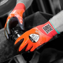 Luva Nylon Duplo Revestimento Nitrilo - POLYCO Luva Nylon Duplo Revestimento Nitrilo - POLYCO