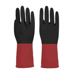 Luva Flocada Revestimento 100% Látex 30cm - 4 GASA