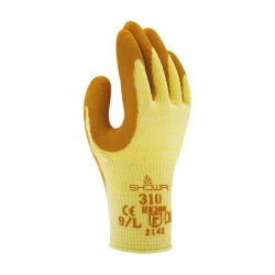 Luva Poliéster/Algodão Revestimento Látex Laranja - SHOWA