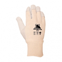 Luva Algodão E Pele Cabra Com Punho - JUBA