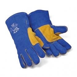 Luva Soldador Crute Azul Kevlar Forro 35cm - TOMAS BODERO