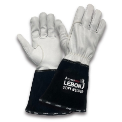 Luva Soldador Pele Punho Crute De 15cm - LEBON Luva Soldador Pele Punho Crute De 15cm - LEBON