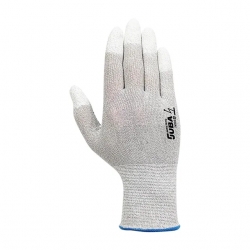 Luva Nylon/Fibra Carbono Revestimento PU Ponta Dedos - JUBA