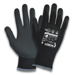 Luva Poliamida/ Elastano/Carbono Revestimento Bipolímero - LEBON Luva Poliamida/ Elastano/Carbono Revestimento Bipolímero - LEBON