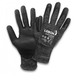 Luva Poliamida/Elastano/Carbono Revestimento CLEAN PU - LEBON Luva Poliamida/Elastano/Carbono Revestimento CLEAN PU - LEBON