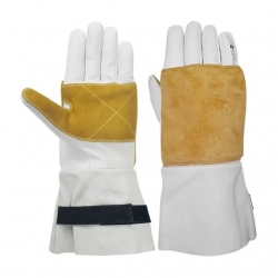 Luva Pele Cabra Reforço Crute - JUBA