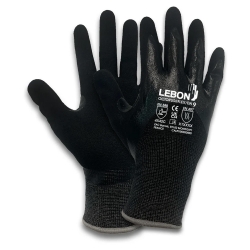 Luva HDPE Duplo Revestimento Nitrilo Arenoso - LEBON