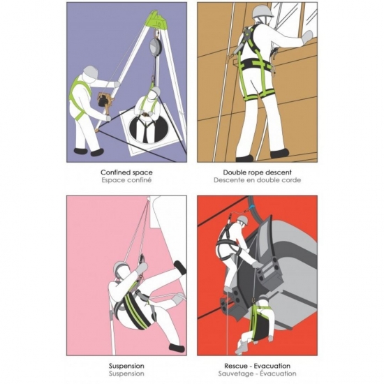 Arnês Antiqueda Com Cinturão De Posicionamento - KRATOS Arnês Antiqueda Com Cinturão De Posicionamento - KRATOS