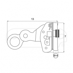 Bloqueador Automático Aço Para Corda 12mm - PATACHO
