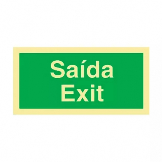 Sinal Emergência "Saída/Exit" - FIELD