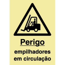 Sinal de perigo, empilhadores em circulação - FIELD