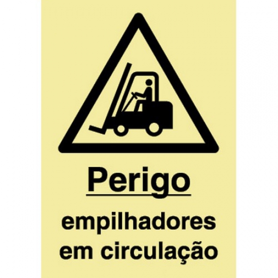 Sinal Perigo Empilhadores Em Circulaçao - FIELD