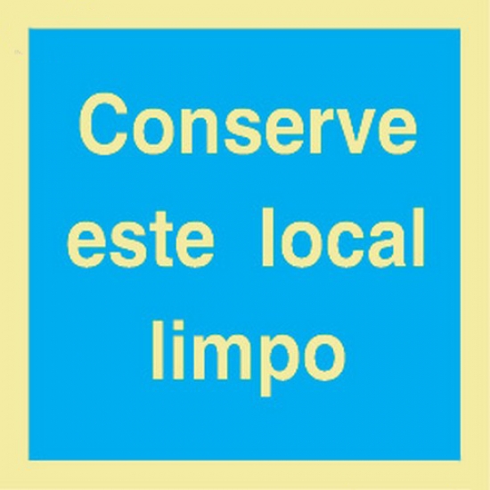 Sinal Informaçao "Conserve Local Limpo" - FIELD