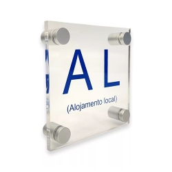 Sinal Informativo Acrílico "AL" - FIELD