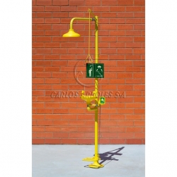 Duche E Lava-Olhos Recolhedor ABS Com Pedal - CARLOS ARBOLES Duche E Lava-Olhos Recolhedor ABS Com Pedal - CARLOS ARBOLES